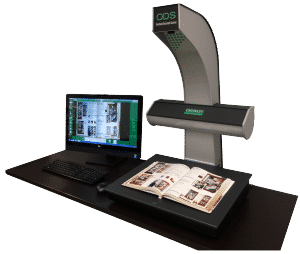 Crowley ODS book scanner with monitor