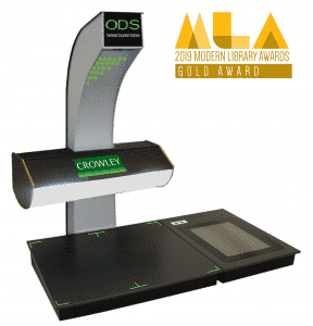 ODS book scanner wins 2019 Modern Library Award